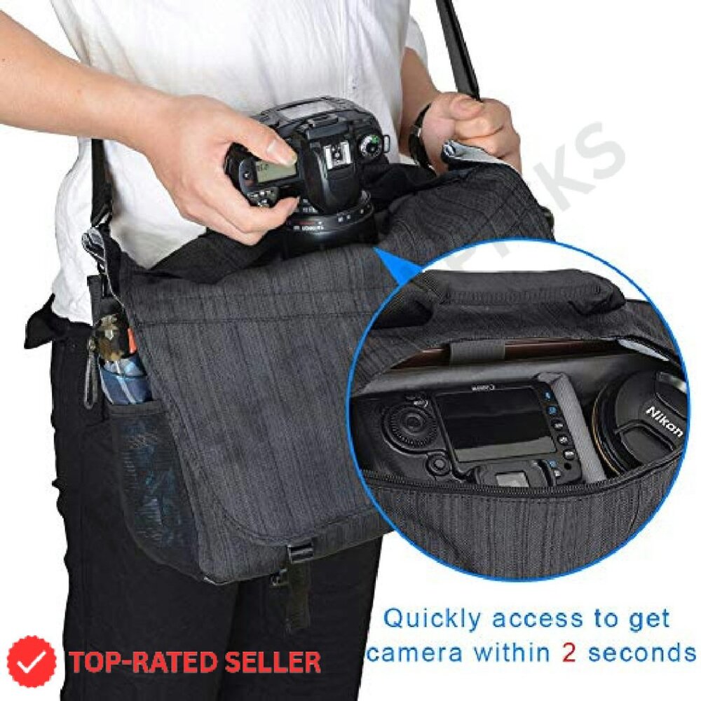 Professional Camera Bag Waterproof Messenger Case… - image 5
